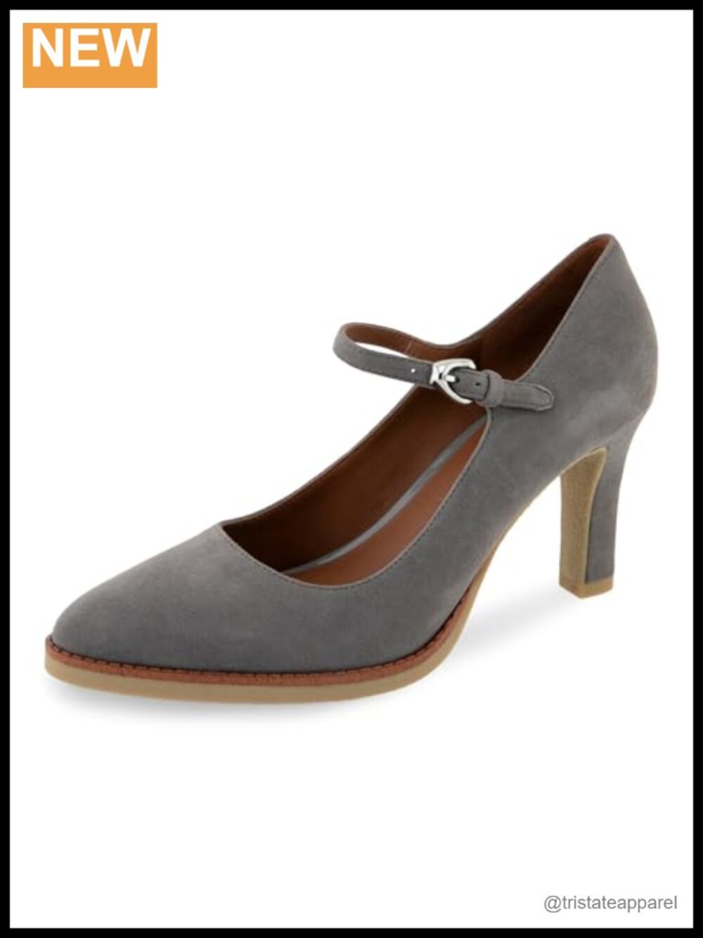 Aerosoles Lois Stiletto Heel Pump Suede Mary Jane Party Shoe
